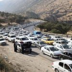 ‌ترافیک سنگین در محور قصرشیرین ‌به مرز خسروی + تصاویر