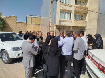 بازدید میدانی مدیر کل و راه و شهر سازی و نماینده مجلس بمنظور تامین نهضت ملی مسکن فرهنگیان