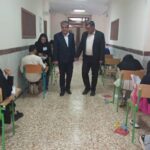 بازدید فرماندار از حوزه های کنکور سراسری در اسلام آبادغرب