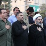 تصاویر/مراسم عزاداری سالروز رحلت پیامبر اعظم(ص) و شهادت حضرت امام حسن مجتبی(ع)در اسلام آبادغرب