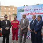 اهدای ۲۱۰ دستگاه دمنده اطفای حریق به دهیاری‌های کرمانشاه