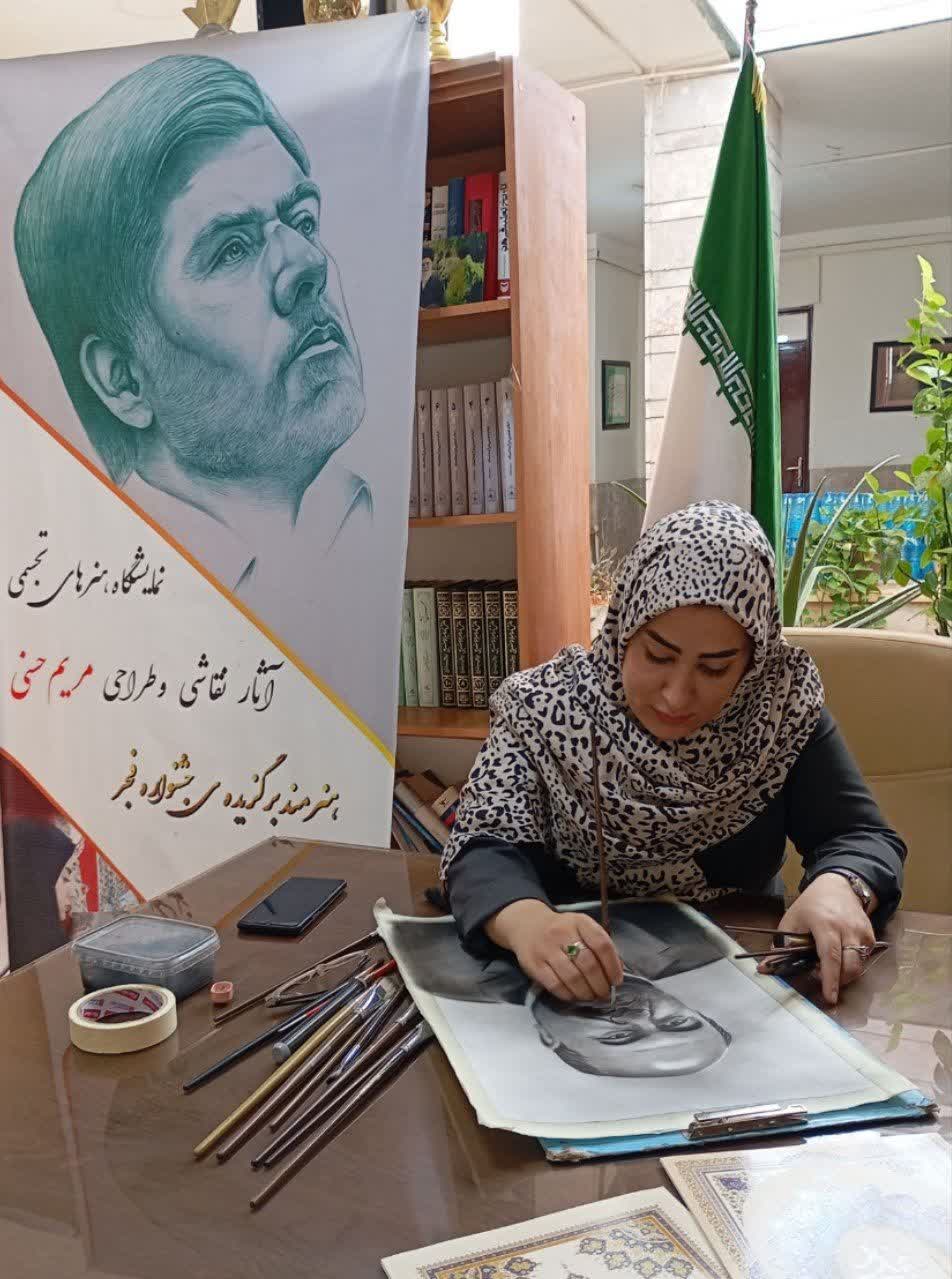 گفتگو با بانو «مریم حسنی» هنرمند نقاش