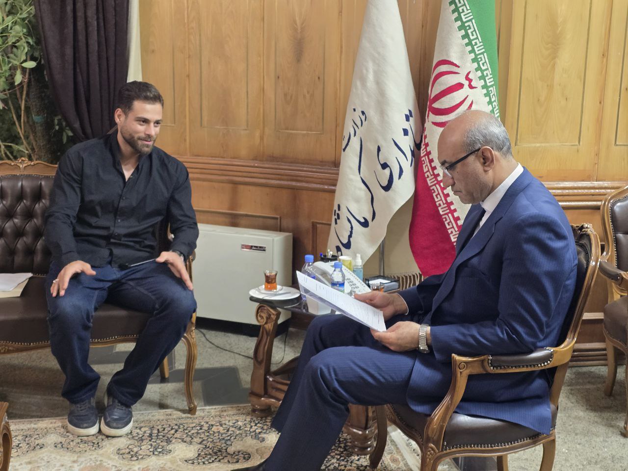 دیدار دو افتخارآفرین ورزشی استان با استاندار کرمانشاه/ تاکید دکتر حبیبی بر حمایت همه‌جانبه از ورزش استان