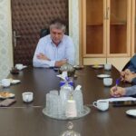 دیدار مدیر عامل جمعیت هلال احمر استان کرمانشاه با فرماندار اسلام آبادغرب