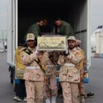 استقبال از هفت شهید گمنام دفاع مقدس در آستانه سالروز شهادت حضرت فاطمه‌الزهرا (س)
