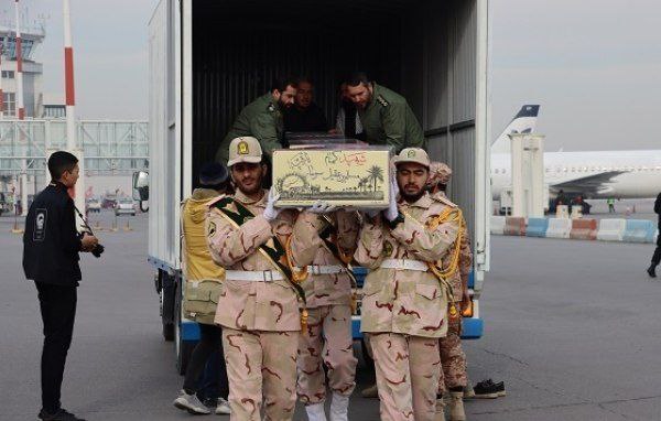 استقبال از هفت شهید گمنام دفاع مقدس در آستانه سالروز شهادت حضرت فاطمه‌الزهرا (س)