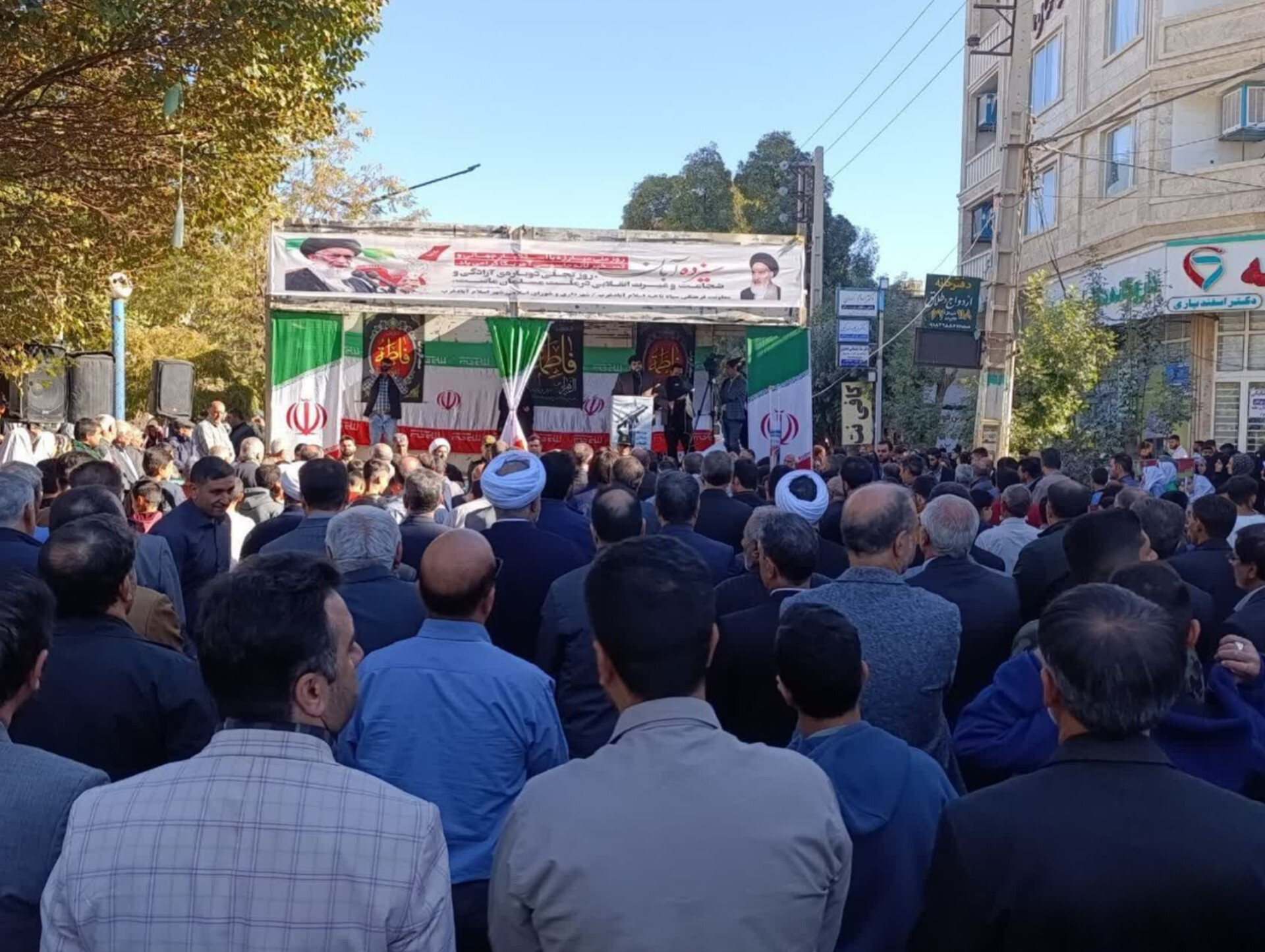 تصاویر/راهپیمایی ۱۳ آبان در اسلام‌آبادغرب