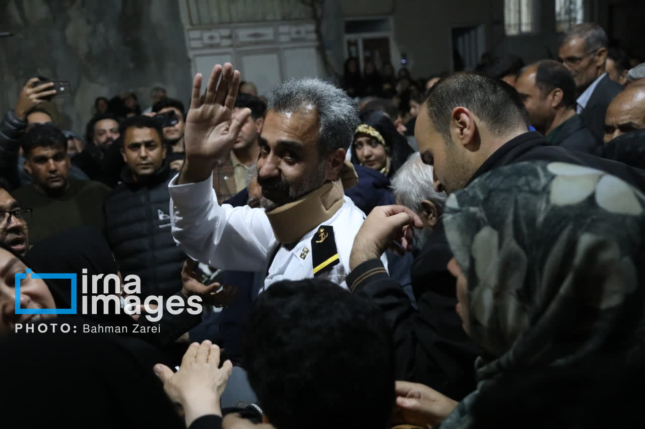 استقبال از جانباز ناوشکن دنا در کرمانشاه