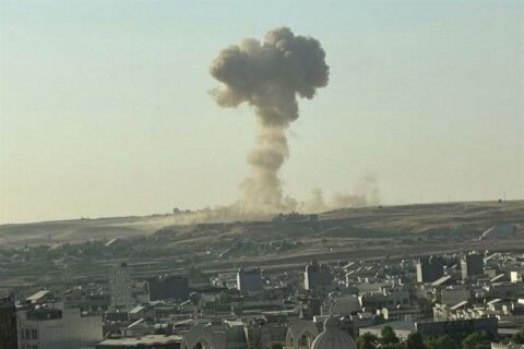 انفجار کنترل‌شده مهمات جنگ تحمیلی در کرمانشاه امروز