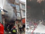 مهار آتش‌سوزی مغازه کیف و کفش در کرمانشاه