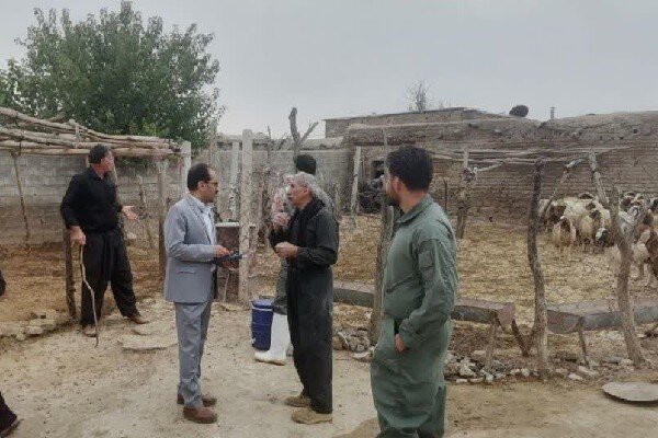 بازدید رئیس دامپزشکی از اکیپ واکسیناسیون دام و طیور