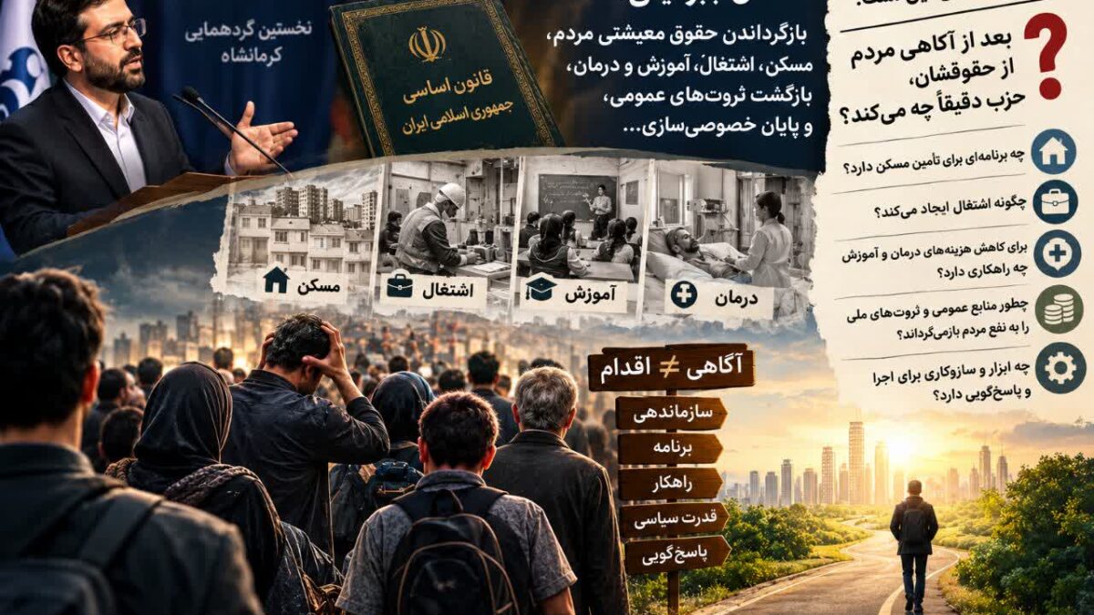 از آگاهی‌بخشی تا مسئولیت سیاسی؛ حزب تمدن نوین اسلامی چه راهکاری برای تحقق حقوق مردم دارد؟